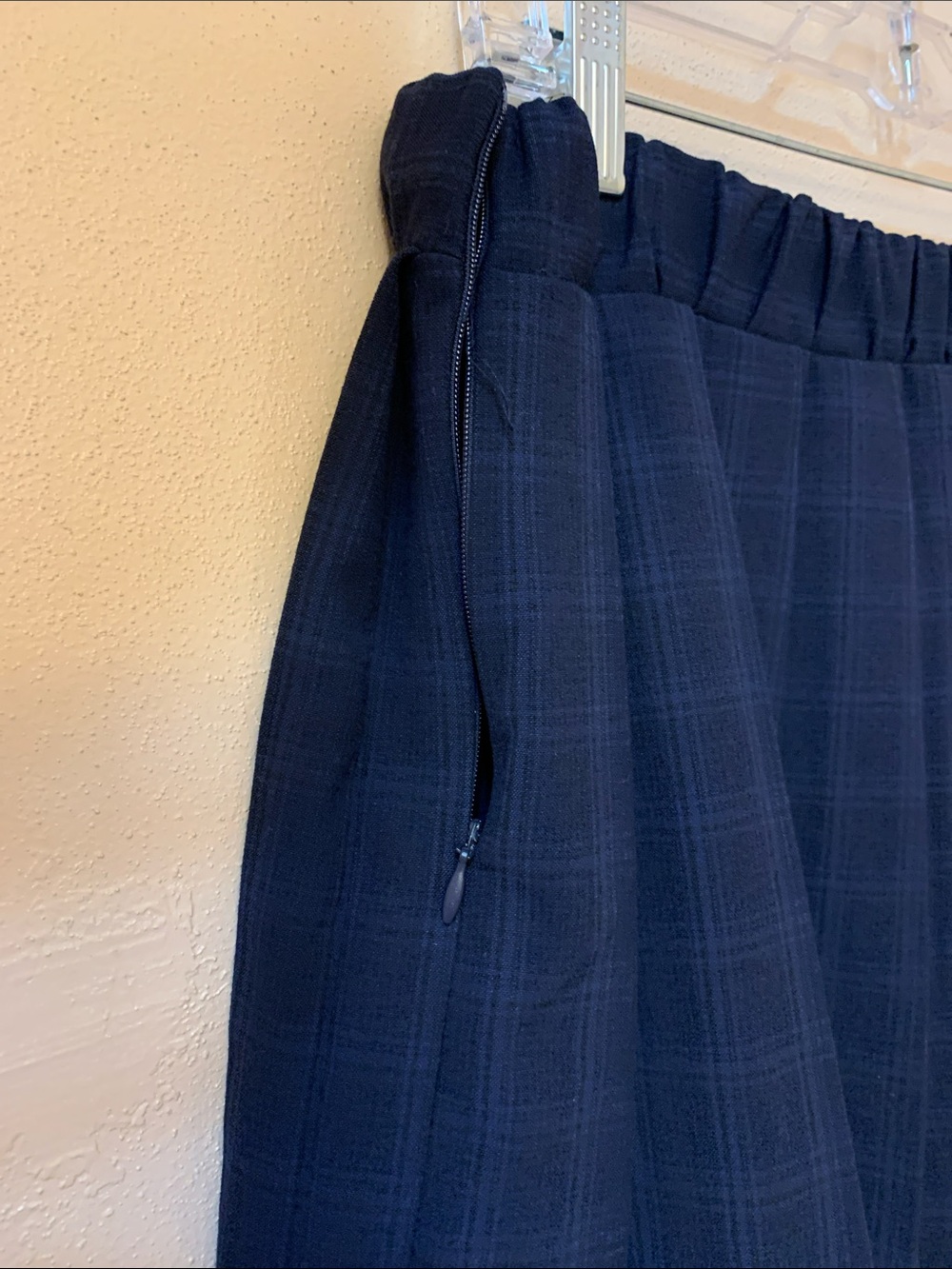 ZARA Dark Navy Pleated Mini Skirt - Picture 3 of 6